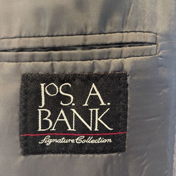 Jos. A. Bank Wool Gray Glen Plaid Suit Separates Jacket & Pants Formal Size 46R - Picture 9 of 16